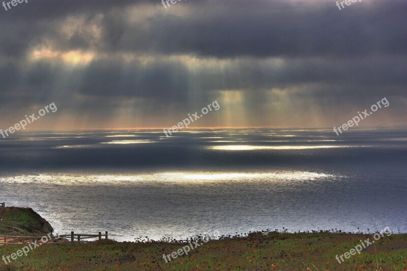 Sunset Sea Cabo Da Roca Portugal Stowmy