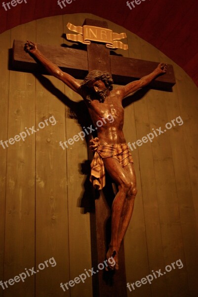 Jesus On The Cross Wieliczka Salt Mine Underground