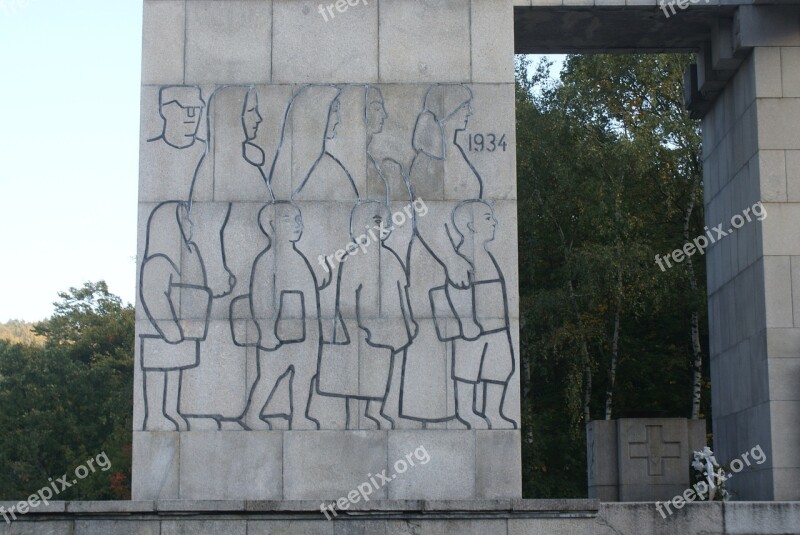 The Monument At The Top Of St Mount St A Statue Of An Insurrectionary Act Monument To The Insurgents Silesian Uprising