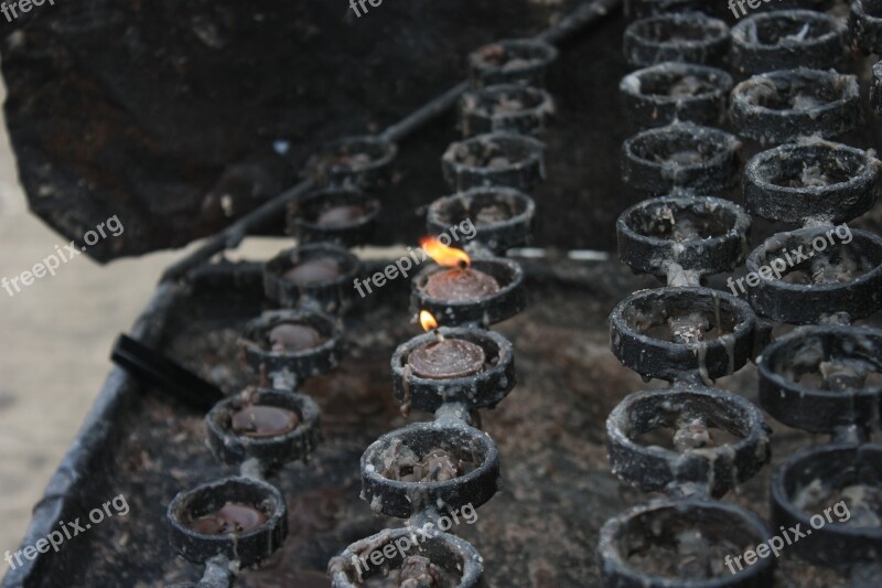 Candle Peace Shrine In The Church Free Photos