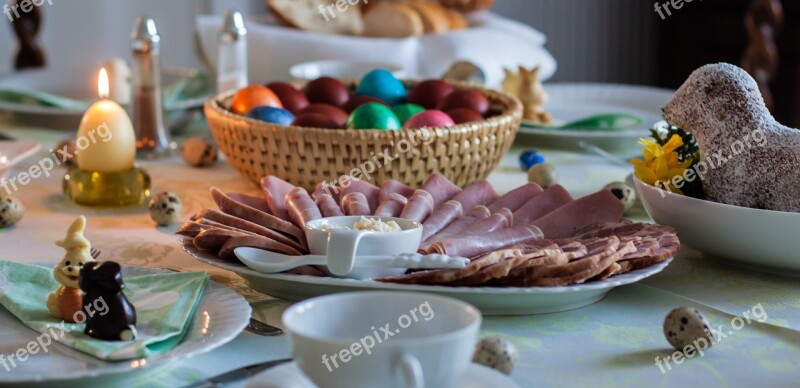 Easter Breakfast Easter Table Covered Festival