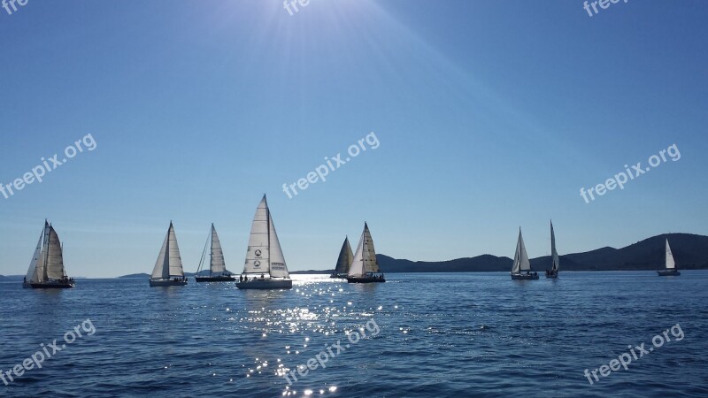 Sailing Sailing Boat Sea Water Holiday