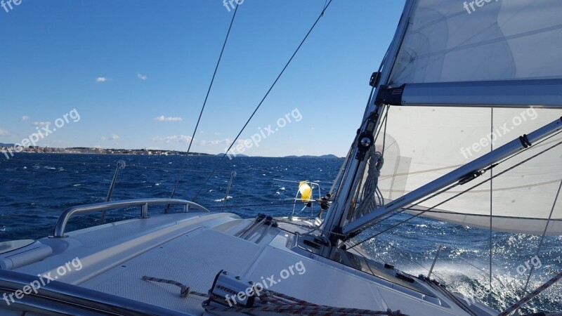 Sailing Sailing Boat Sea Water Holiday