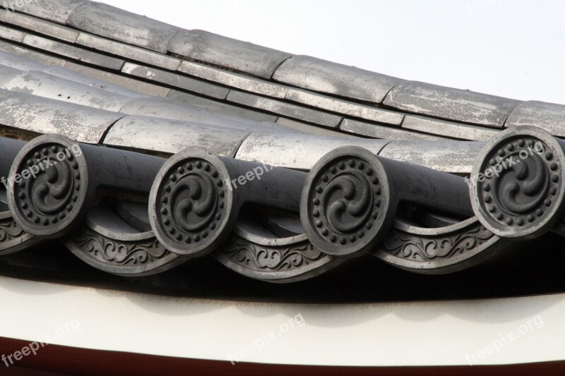 Japan Shrine Temple Asia Roof