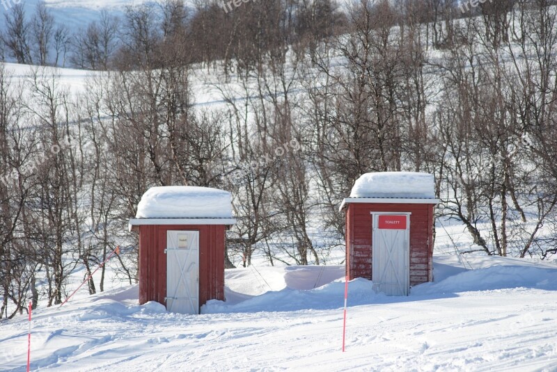 Mountain Toilet Mountain Toilet Winter Snow