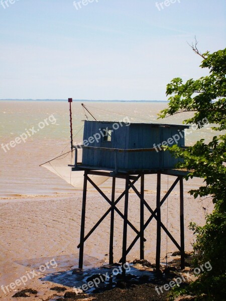 Cabin On Stilts Fisherman's Hut Net Fishing Fishermen's Hut