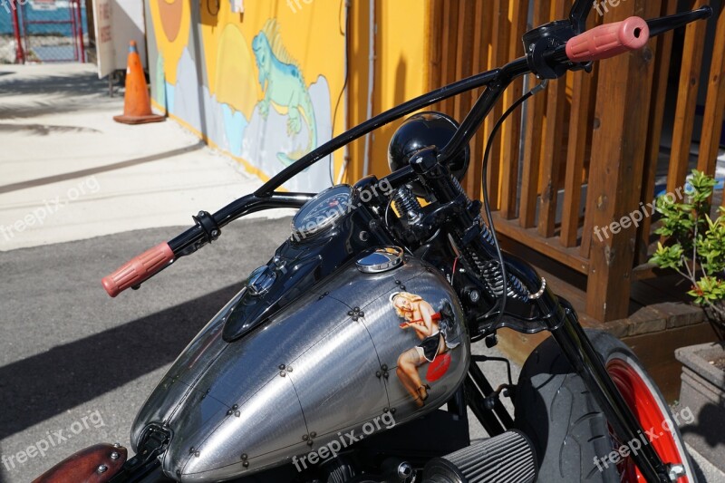 Motorcycle Vehicle Two Wheeled Vehicle Refuel Tank