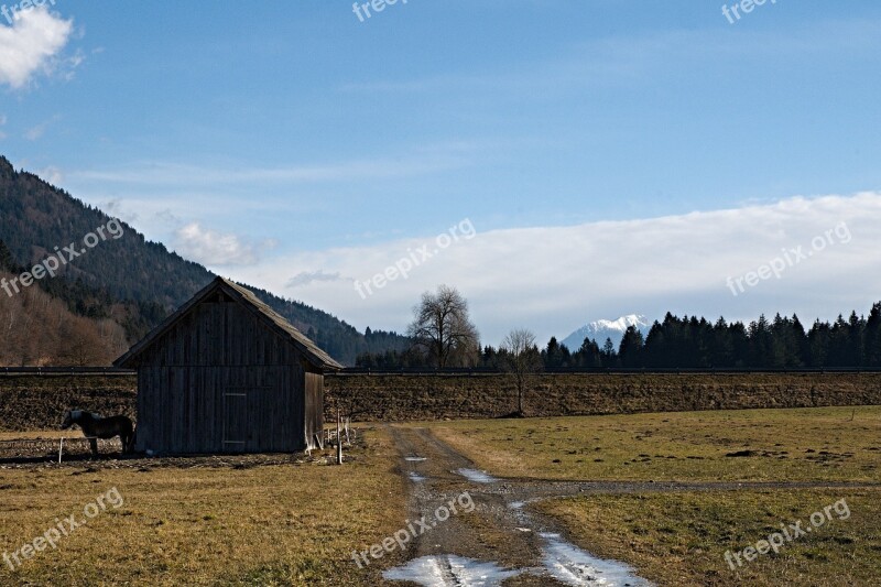 Tröpolach Austria Alps Winter Mountains