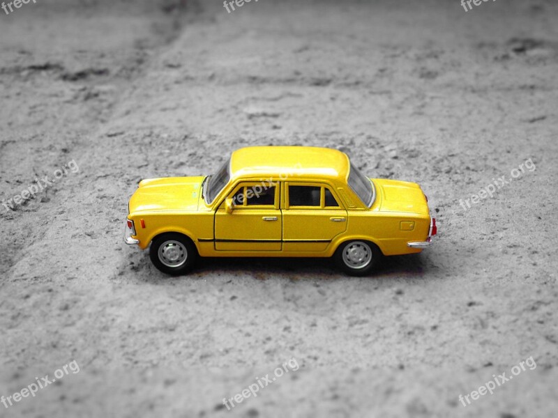 Lada Yellow Macro Vehicle Auto