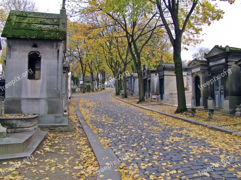 Cemetery Paris Père Lachaise France Tomb