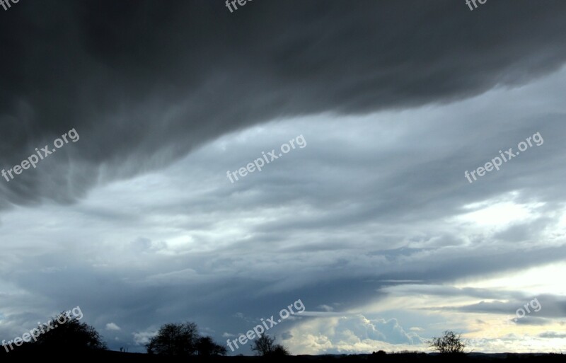 Clouds Dark Clouds Forward Sky Clouds Form