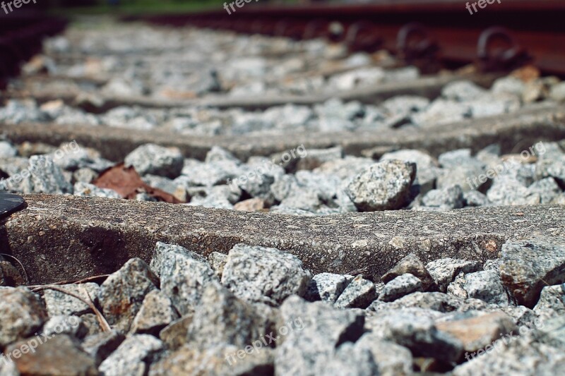 Railroad Train Rocks Singapore Free Photos