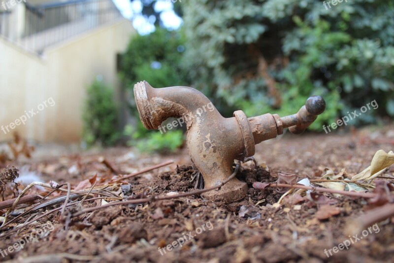 Faucet Tap Land Soil Dry