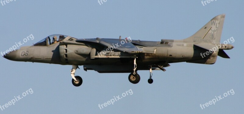 Harrier Plane Jet Fighter Military