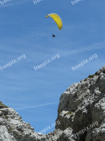 Paraglider Switzerland Mountain Free Photos