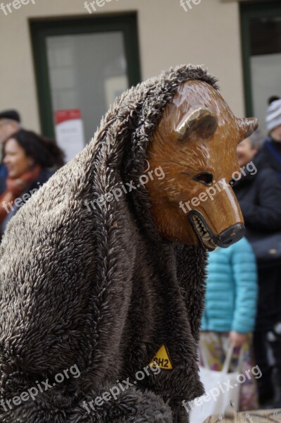 Bear Fur Animal Figure Tiermaske Figure