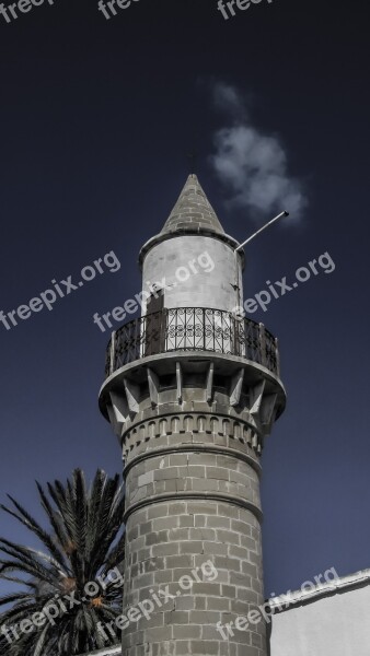 Cyprus Kalo Chorio Mosque Minaret Free Photos