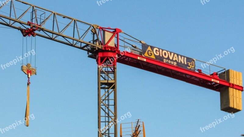 Crane Lifting Construction Heavy Machine