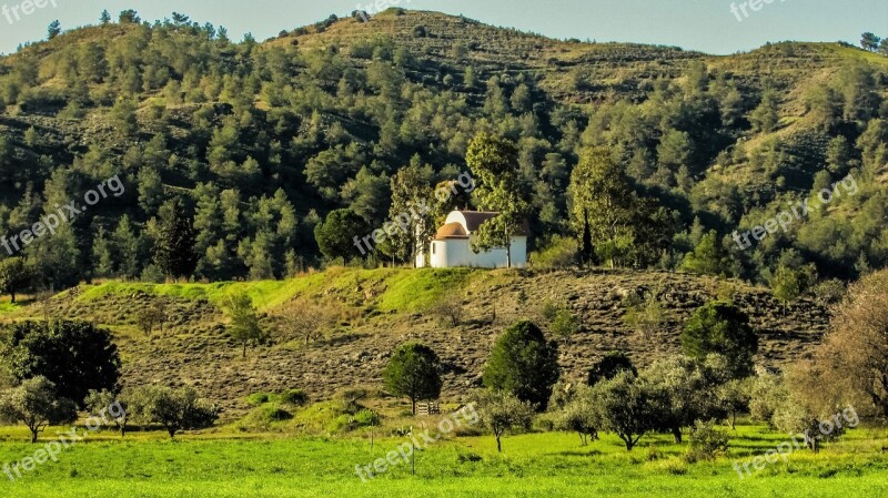 Cyprus Countryside Landscape Troodos Morning