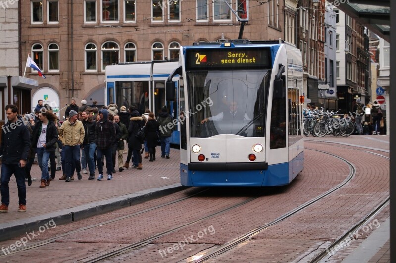 Tags Comma-separated Tram Amsterdam Public Transport Netherlands Passengers