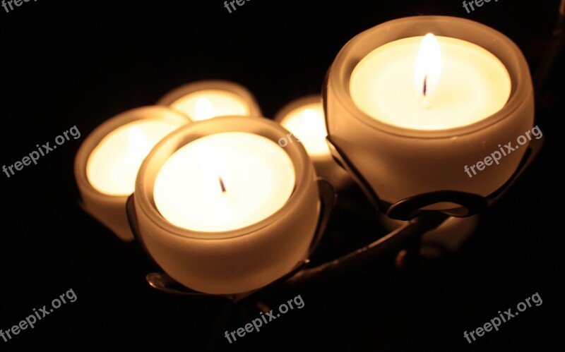 Candle Candle Holders Shining Romantic Light