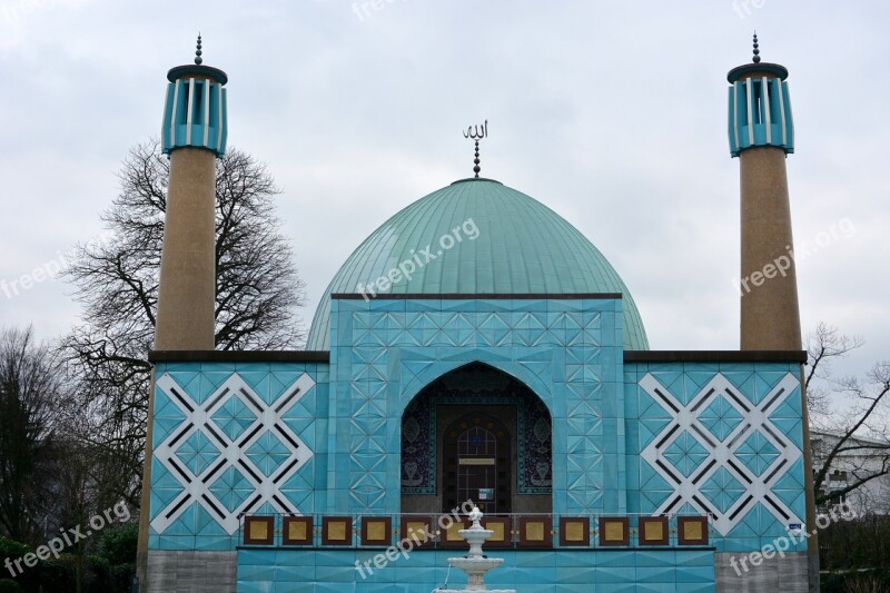 Hamburg Blue Mosque On The Alster Islam Shia