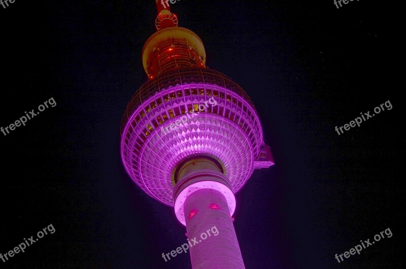 Tv Tower Berlin Festival Of Lights Places Of Interest Alexanderplatz