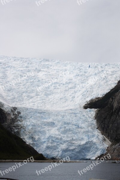 Ventisquero Glacier Cordillera Ice Fields Ice