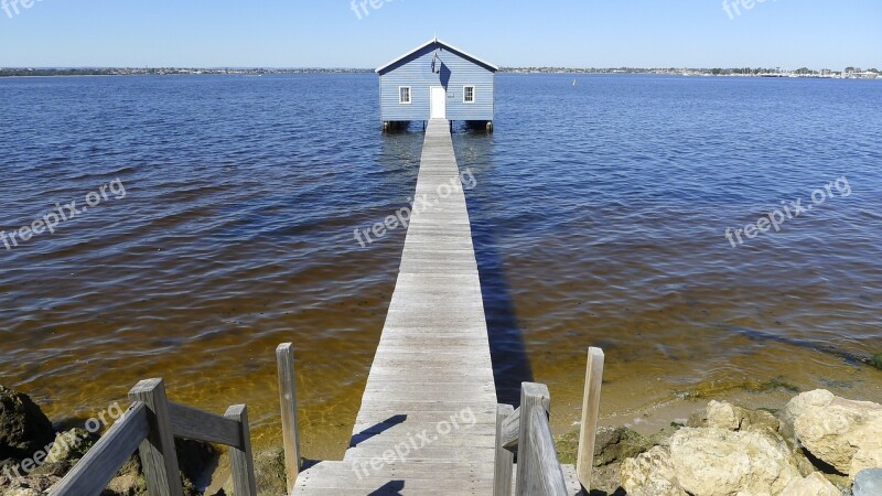 Crawley Edge Boat Shed Boat Shed Boat House Ocean Sea