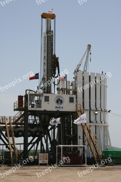 Oil Rig Drilling Modern Free Photos