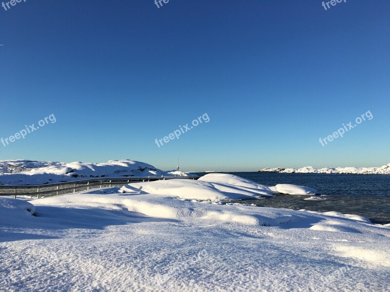 Winter Snow Sea Cold Snow Landscape