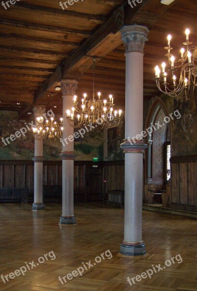 Ballroom Hall Rittersaal Knight Middle Ages