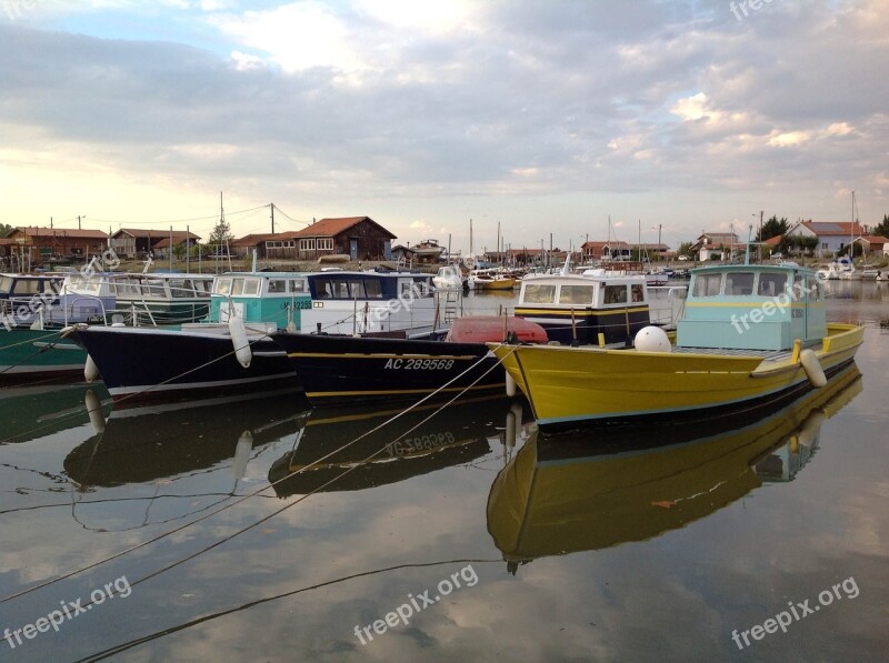 Boats Port Sea Pinnaces Calm