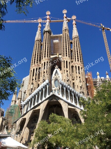 Sagrada Família Barcelona Gaudi Free Photos