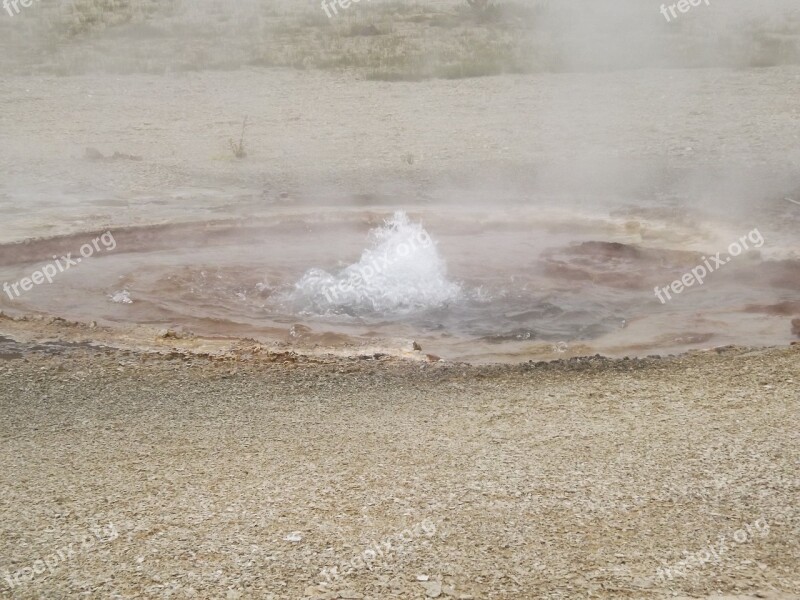 Yellowstone Wyoming National Park Landscape