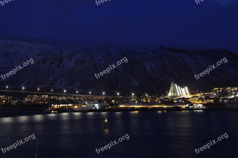 Blue Dark Night View Romantic