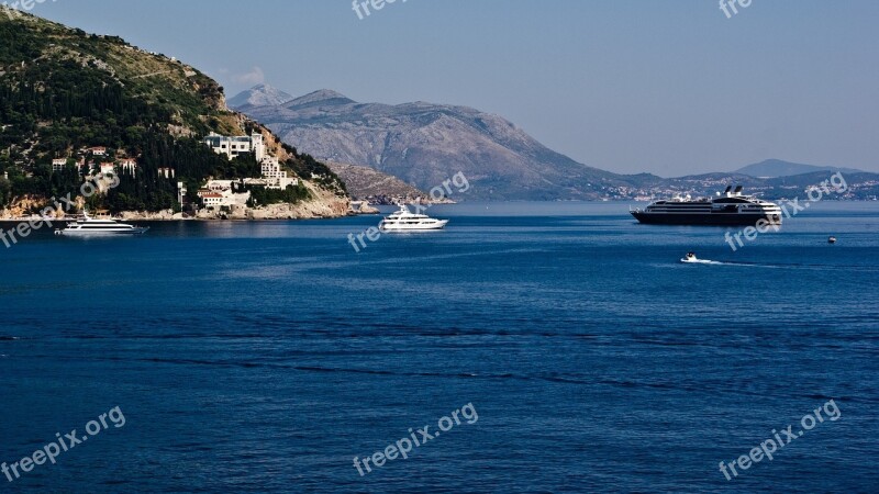 Croatia Dalmatia Sea Adriatic Blue