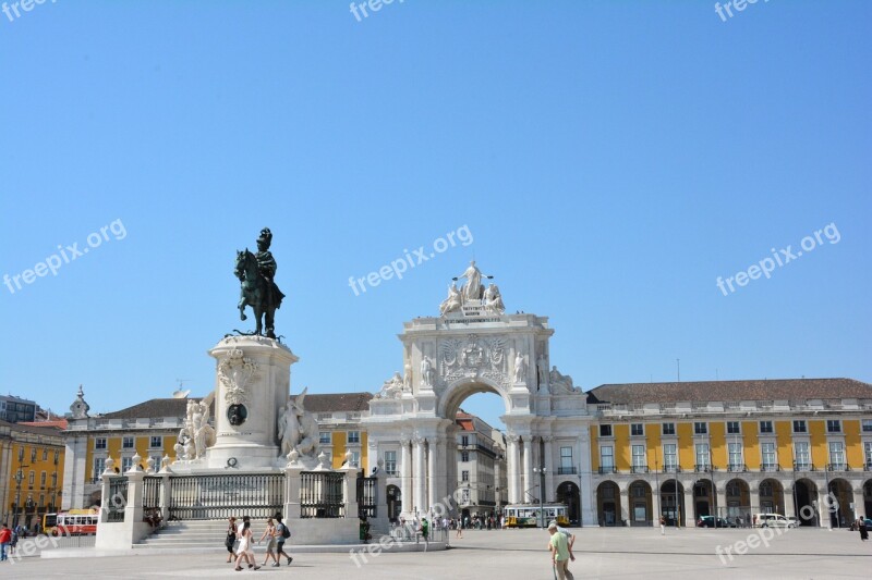 Praca Do Comercio Terreiro Do Paço Lisbon Square Lisboa Lisbon