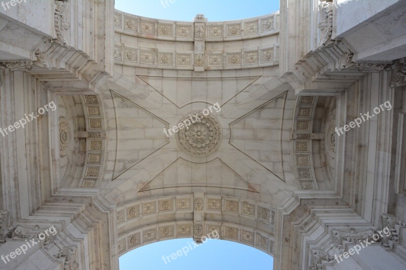 Rua Augusta Arco Rua Augusta Lisboa Portugal Free Photos