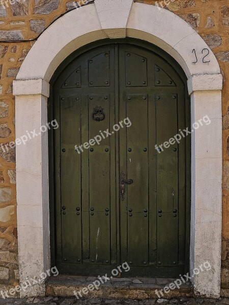 Double Doors Black Entrance Exit Building