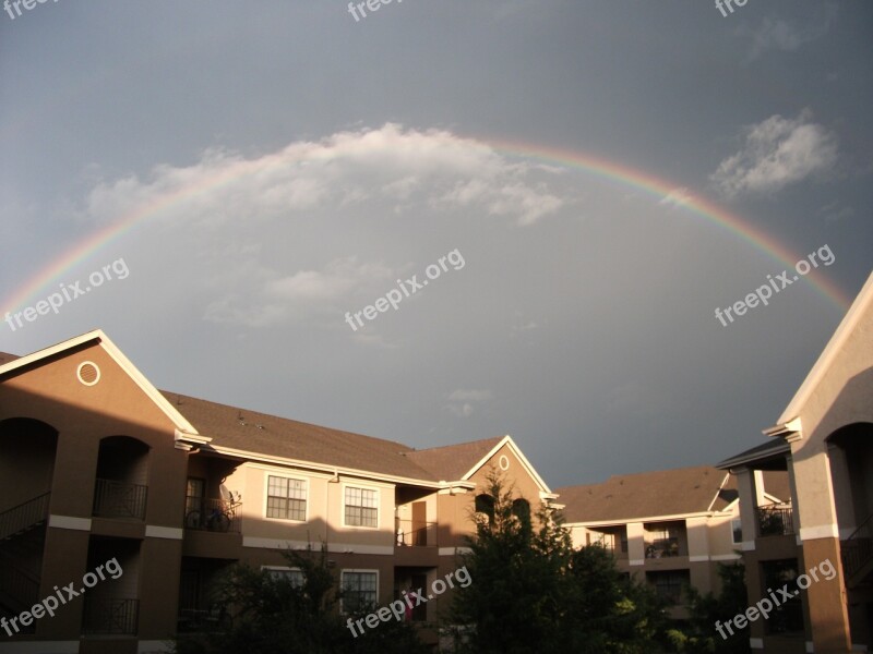 Rainbow Sky Nature Light Colorful