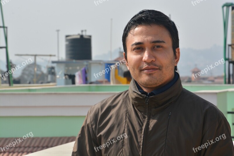 Male Portrait Nepal Outdoors Face