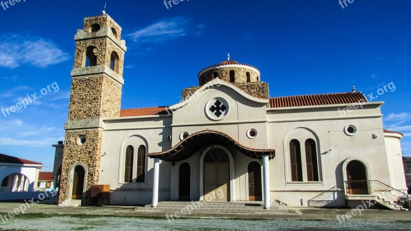 Cyprus Mosfiloti Church Orthodox Free Photos