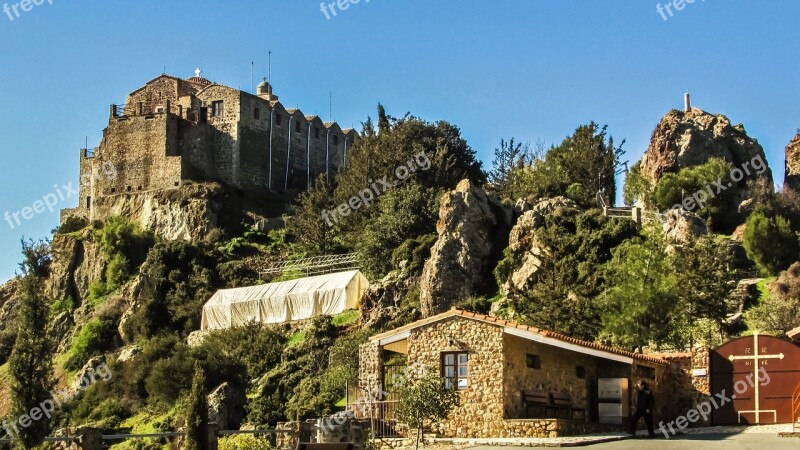 Cyprus Stavrovouni Monastery 3rd Century Landmark