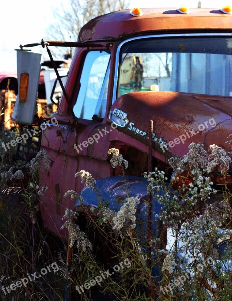 Salvage Yard Car Wreck Vintage Old