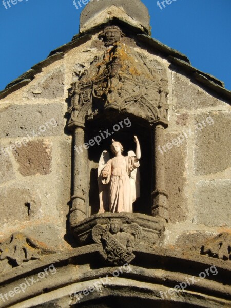 Statue Church Religious Auverge Besse