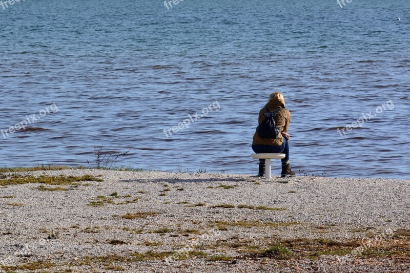 Person Individually Water Lake Waters