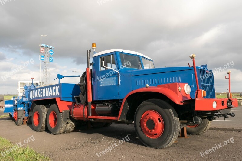 Truck Oldtimer Transport Heavy Loads Commercial Vehicle