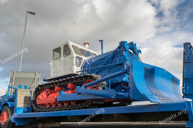 Transport Caterpillar Construction Machine Lowbed Scrap Iron