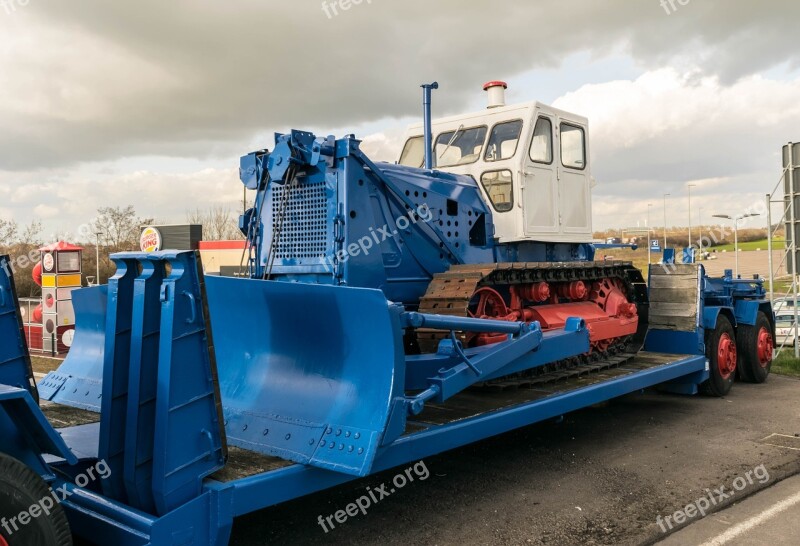 Machine Old Construction Machine Slide Caterpillar